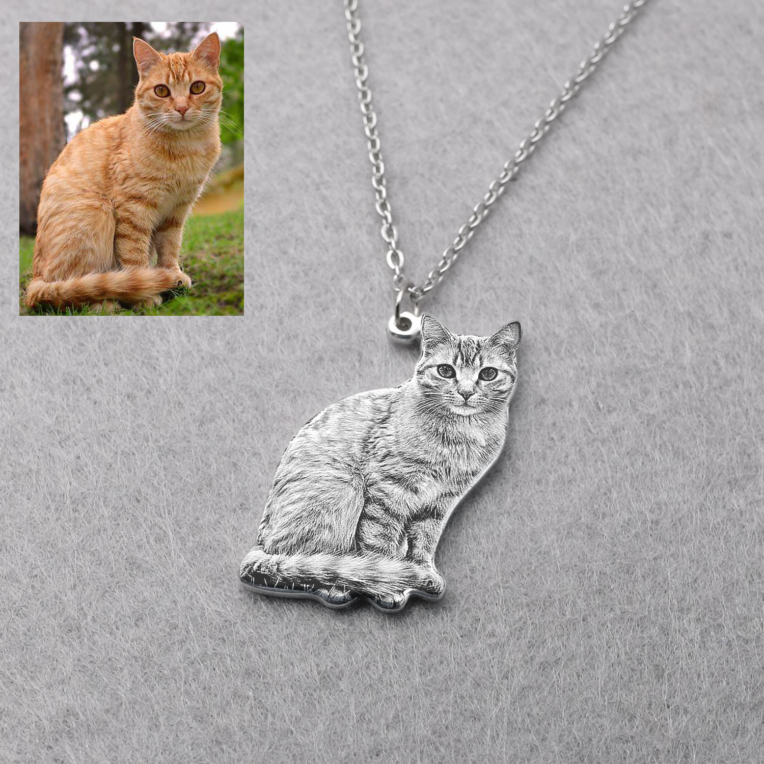 Pet Portrait Custom - Collar Personalizado con Foto de Mascota,