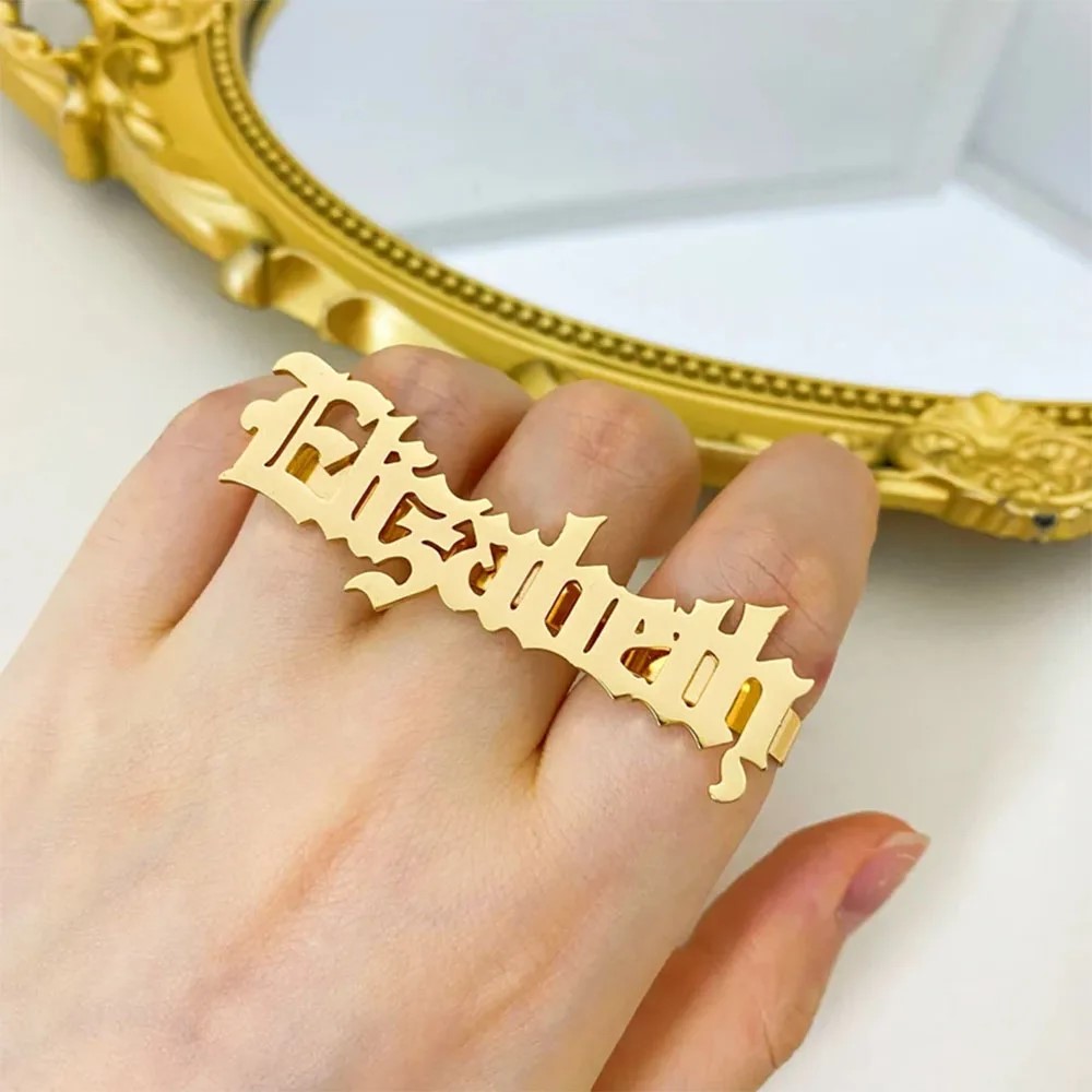 Anillo con nombre personalizad - Initial Ring Custom reseña y precio