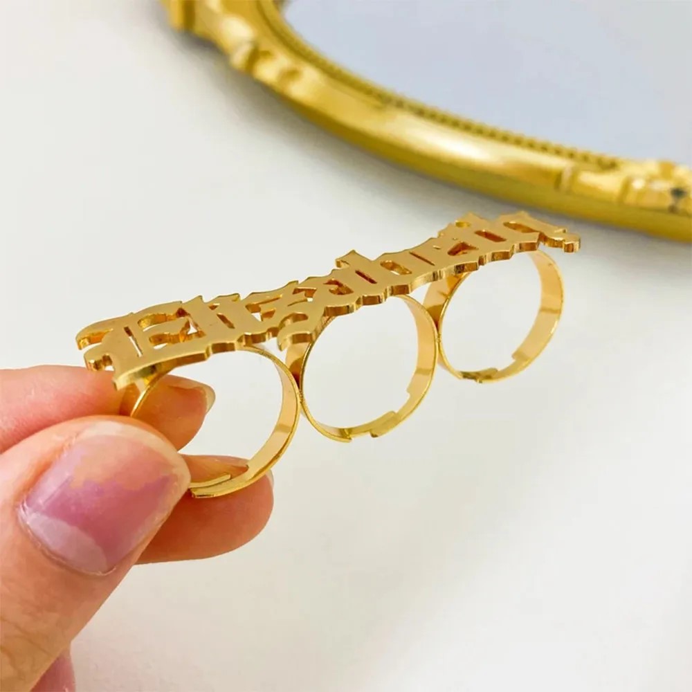 Anillo con nombre personalizad - Initial Ring Custom reseña y precio