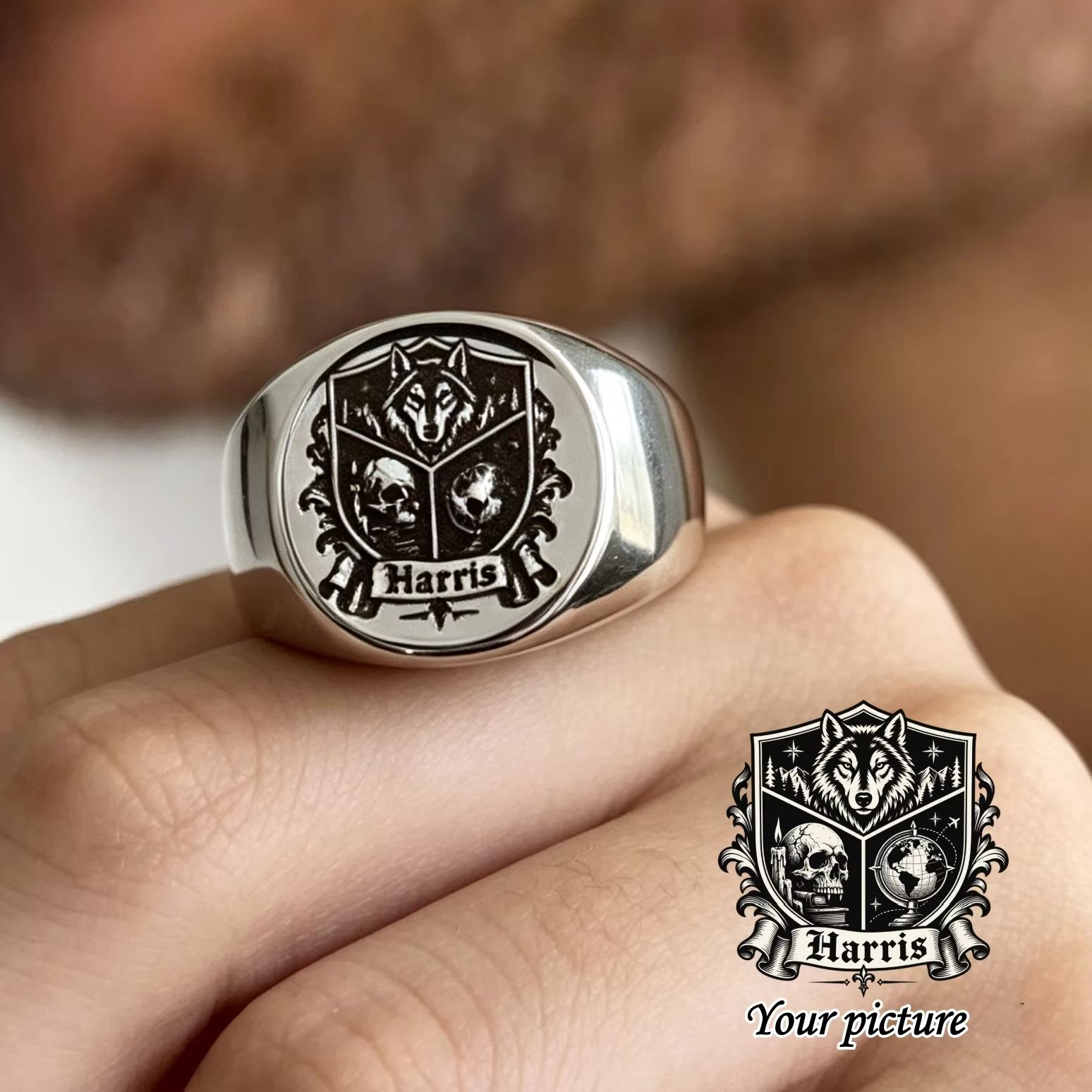 Anillo con sello personalizado - Initial Ring Custom reseña y precio