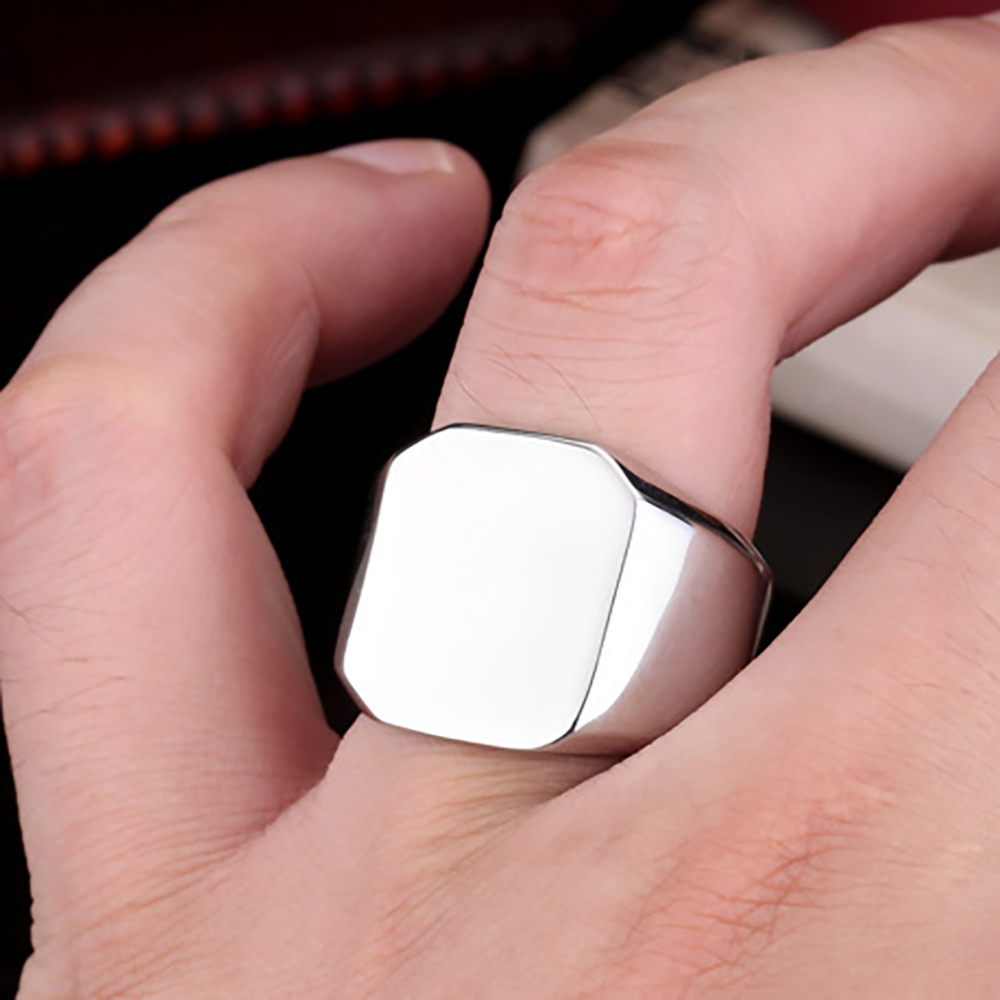 Anillo de plata/oro/negro/azul - Initial Ring Custom reseña y precio