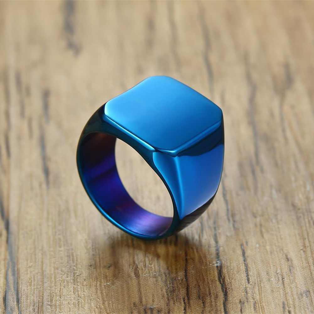 Anillo de plata/oro/negro/azul - Initial Ring Custom reseña y precio