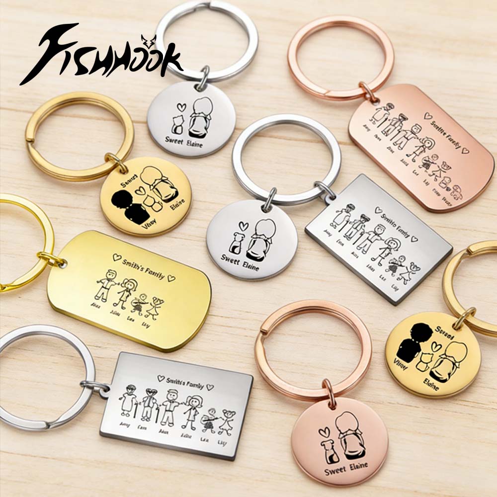 Llavero Familiar Personalizado - Initial Ring Custom reseña y precio