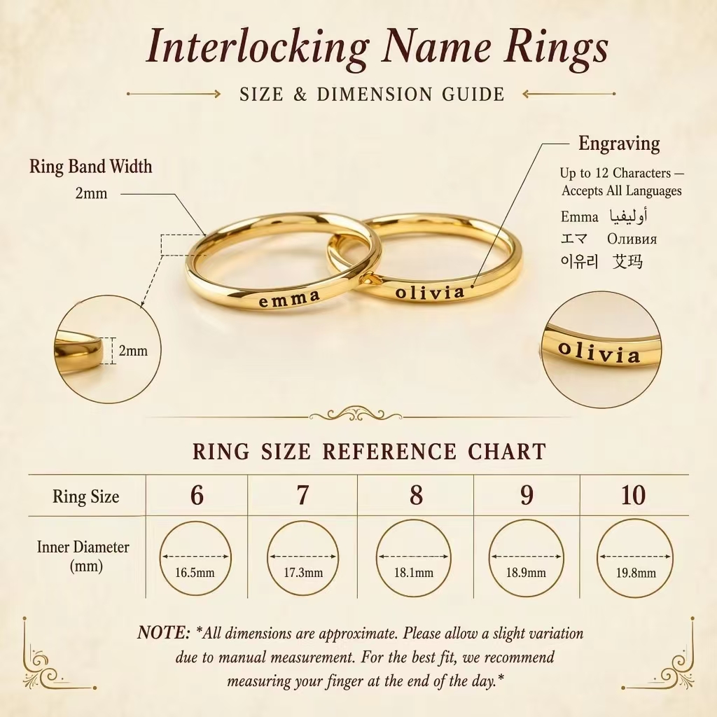 Anillos con nombre grabado per - Initial Ring Custom reseña y precio